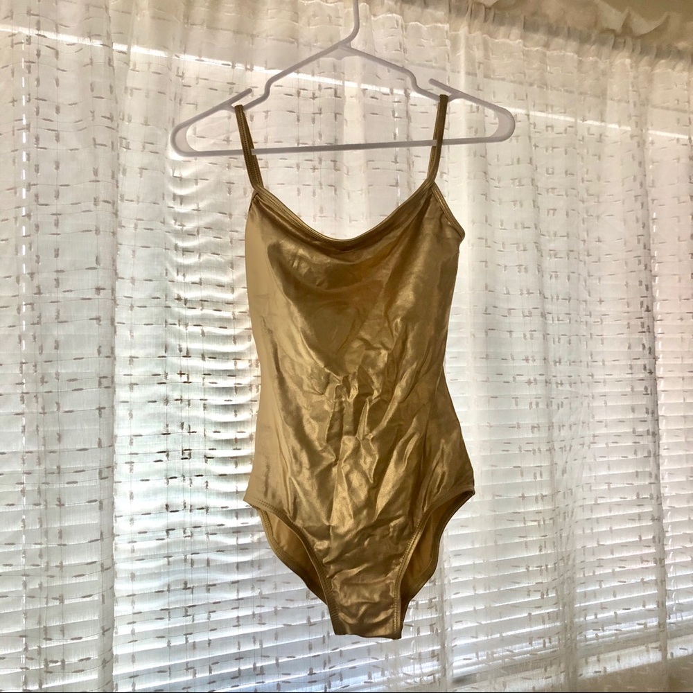 Natalie Dancewear Double Platinum Metallic Leotard